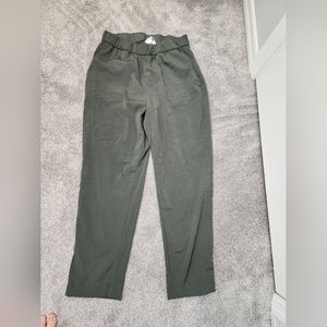 HM Olive Paperbag Pants